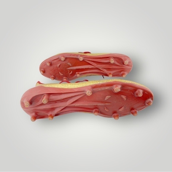 Adidas Gold & Red Mens Cleats Sz 15​ - Picture 2 of 5